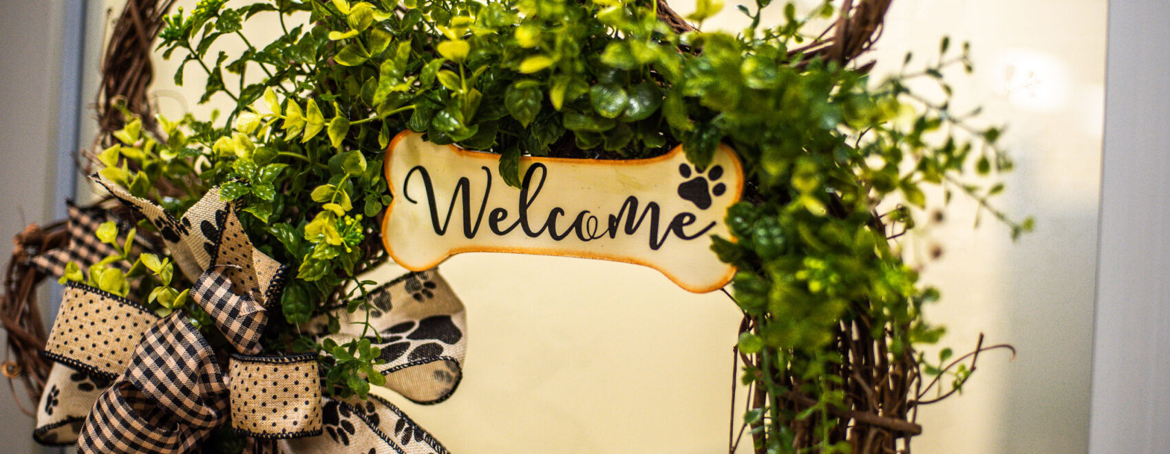 Welcome Sign at Bed & Bark
